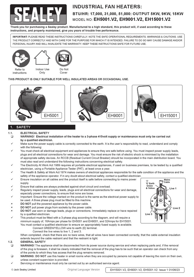 Sealey EH5001.V2 User manual