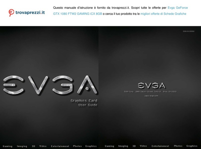EVGA GeForce GTX 1080 FTW2 GAMING iCX 8GB user guide