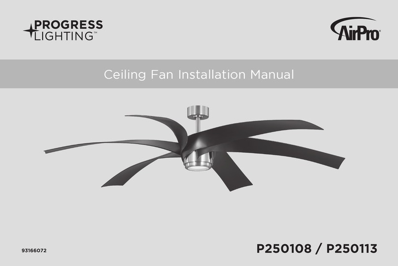 Progress Lighting AirPro P250108 installation manual