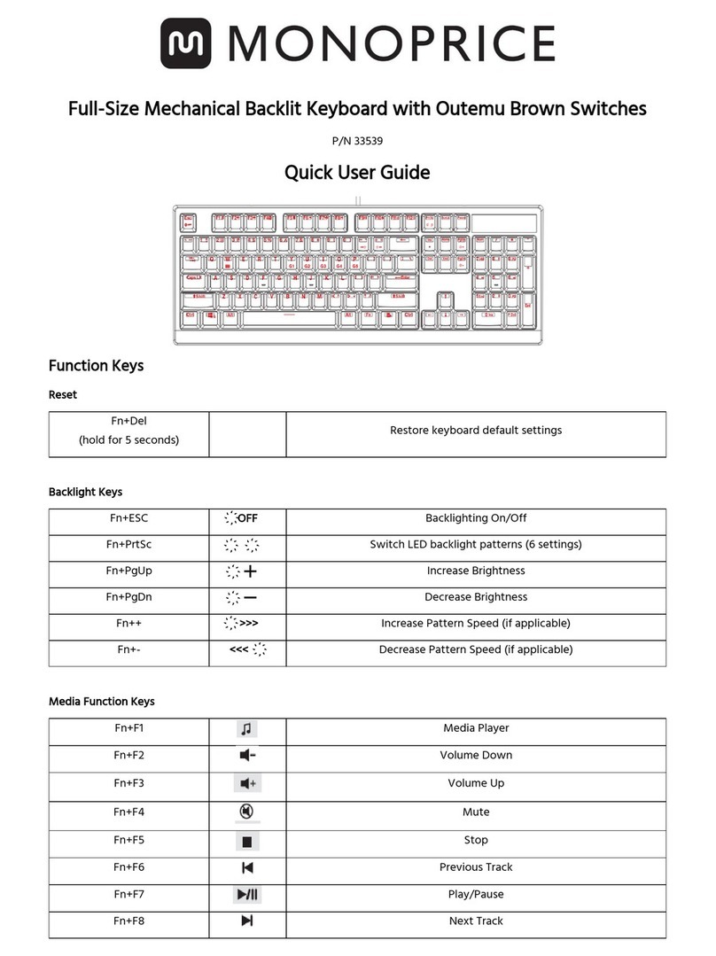 Monoprice 33539 Quick user guide