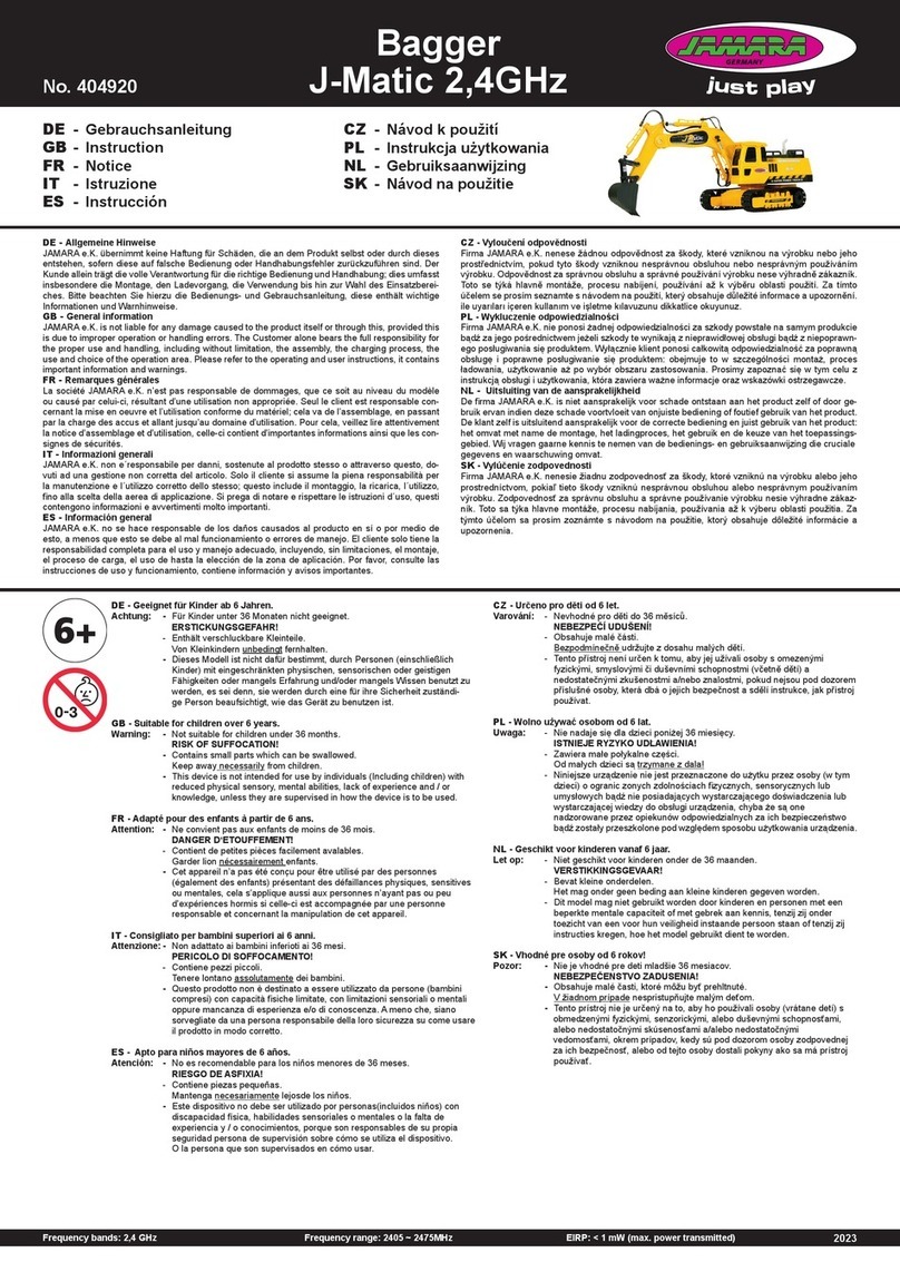 Jamara Bagger J-Matic 2,4GHz instructions