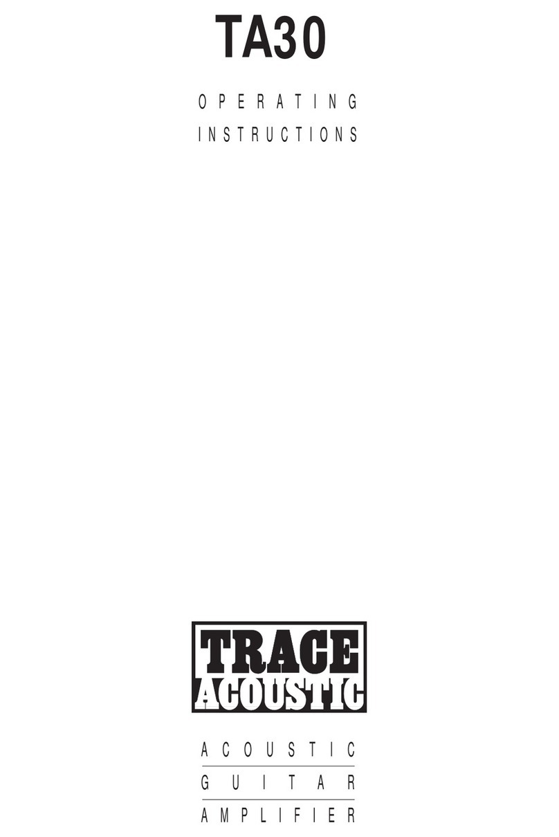 Trace Acoustic TA30 operating instructions