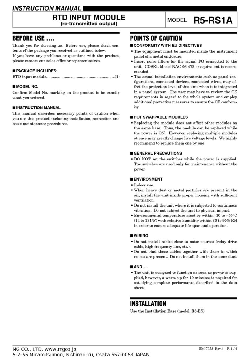 MG R5-RS1A User manual