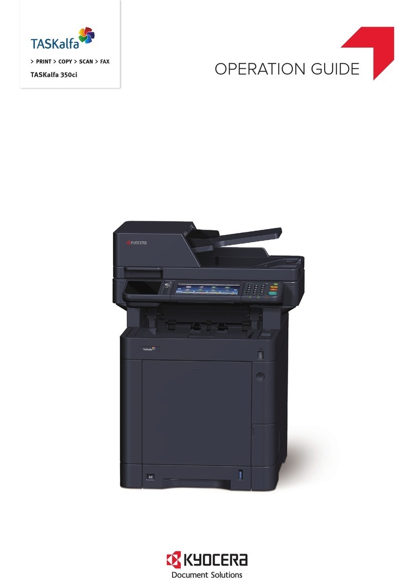 Kyocera TASKalfa 350ci User manual Kyocera TASKalfa 350ci User manual