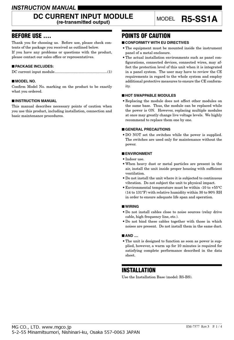 MG R5-SS1A User manual