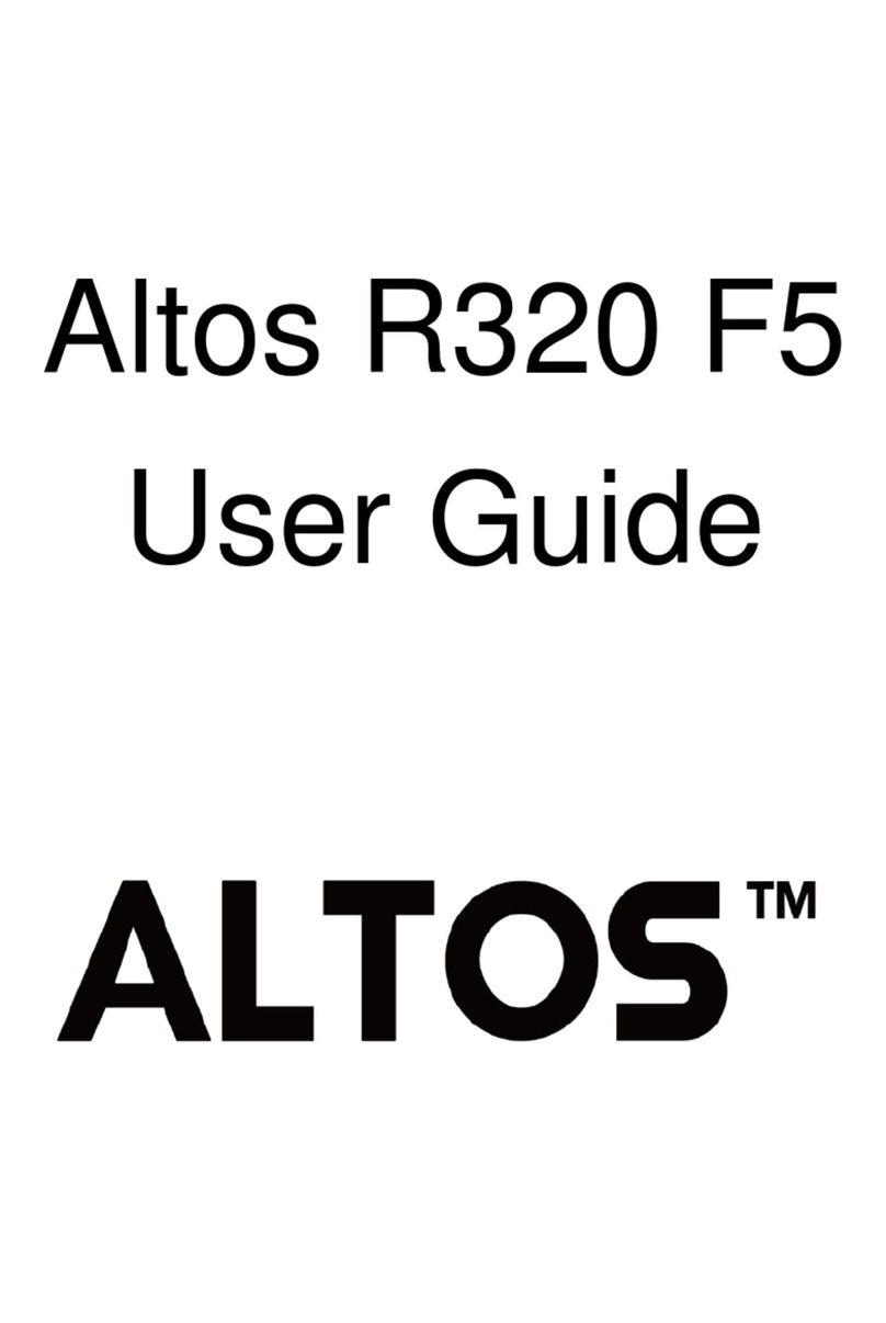 Altos R320 F5 User manual Altos R320 F5 User manual