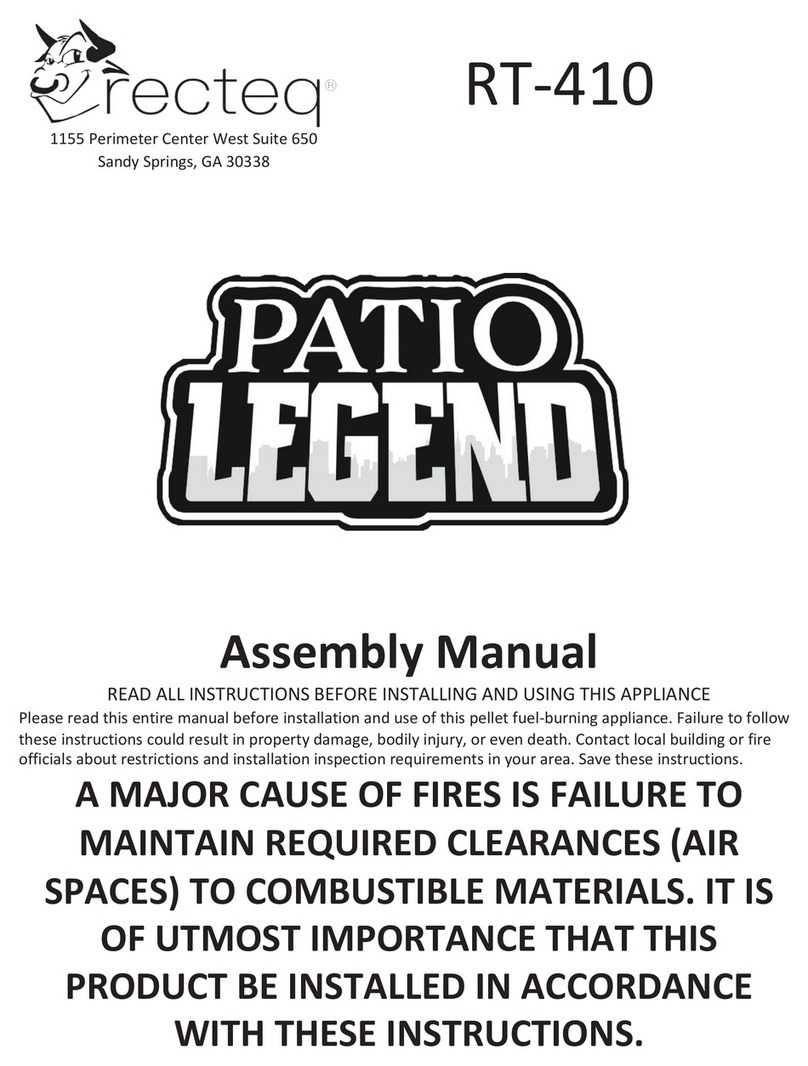 recteq Patio Legend RT-410 User manual