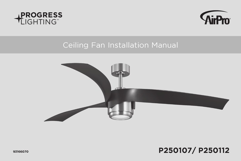 Progress Lighting AirPro P250107 installation manual