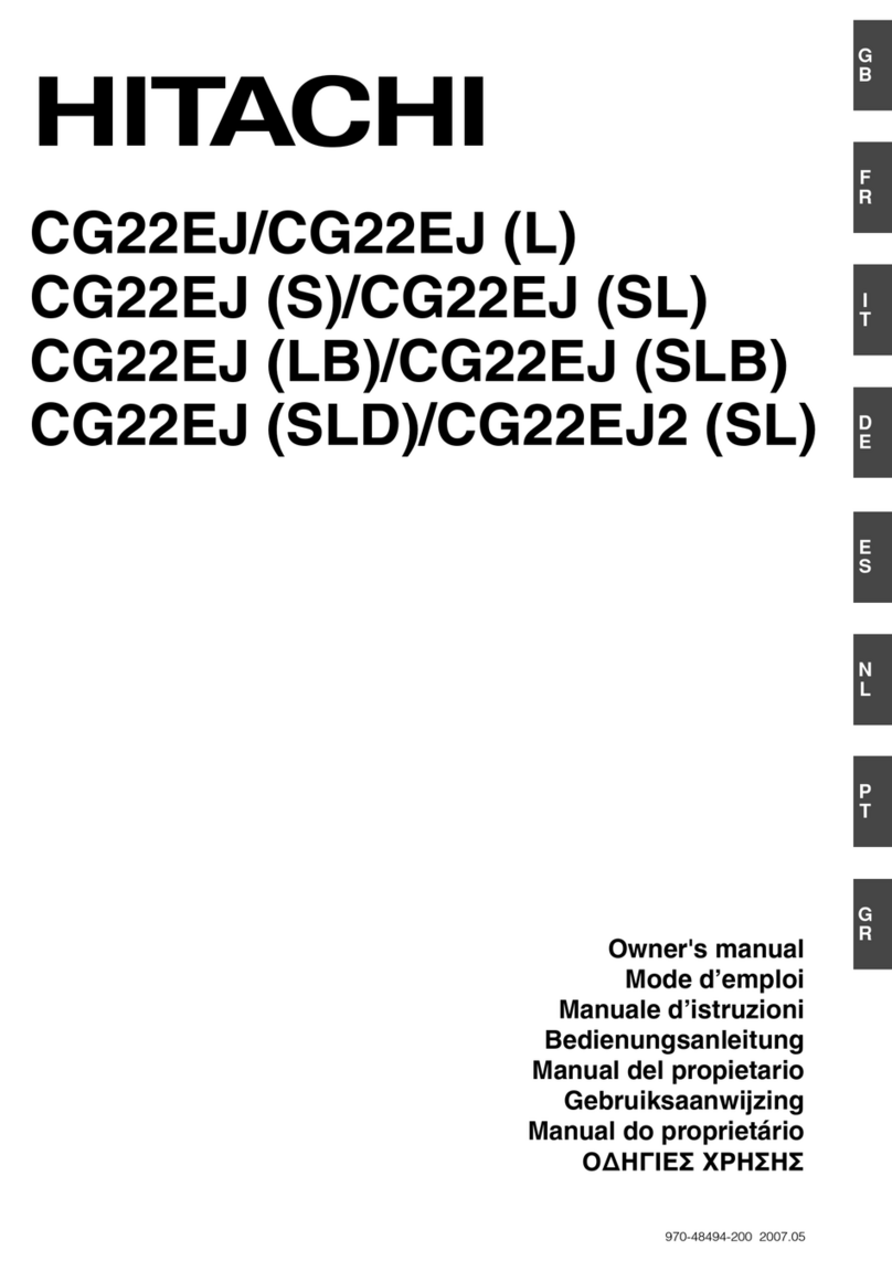 Hitachi CG22EJL User manual