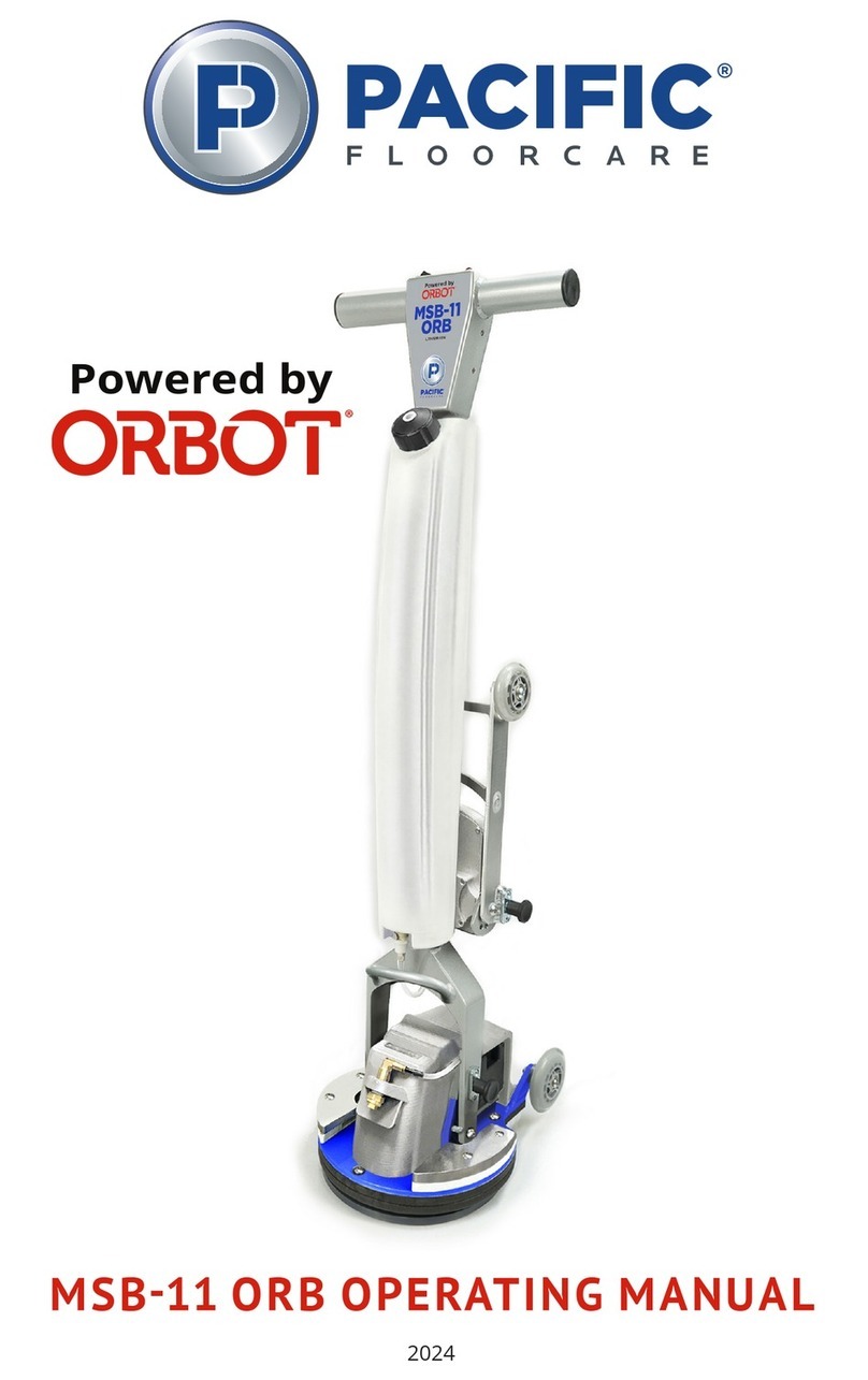 Pacific Floorcare MSB-11 ORB operating manual