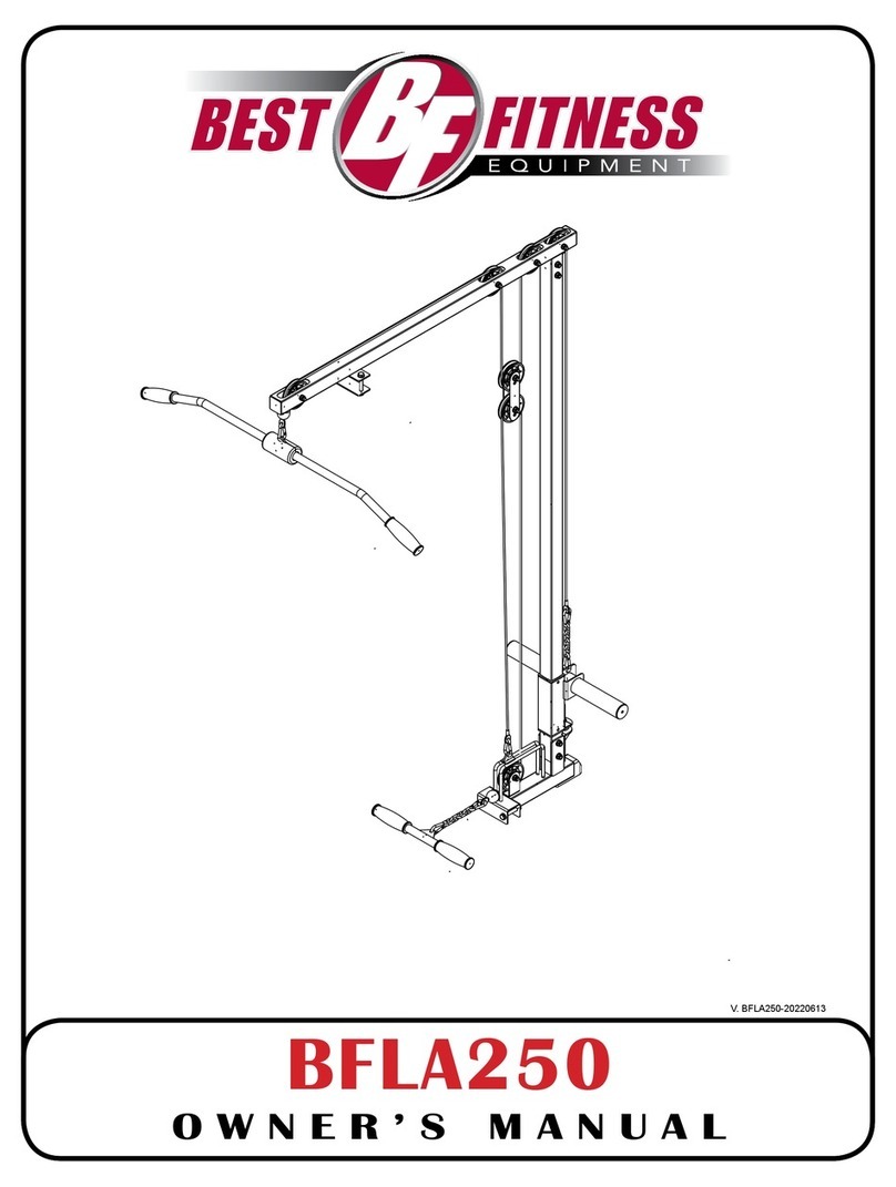 Best Fitness BFLA250 owner's manual