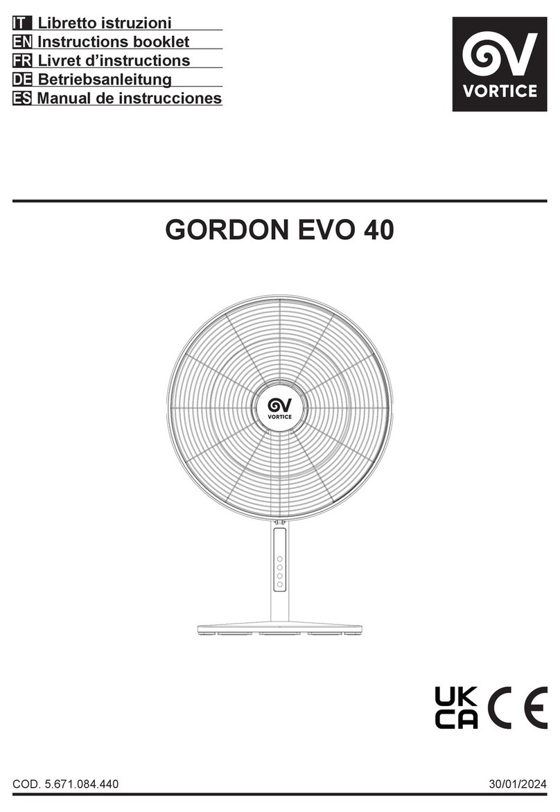 Vortice GORDON EVO 40 Instruction booklet