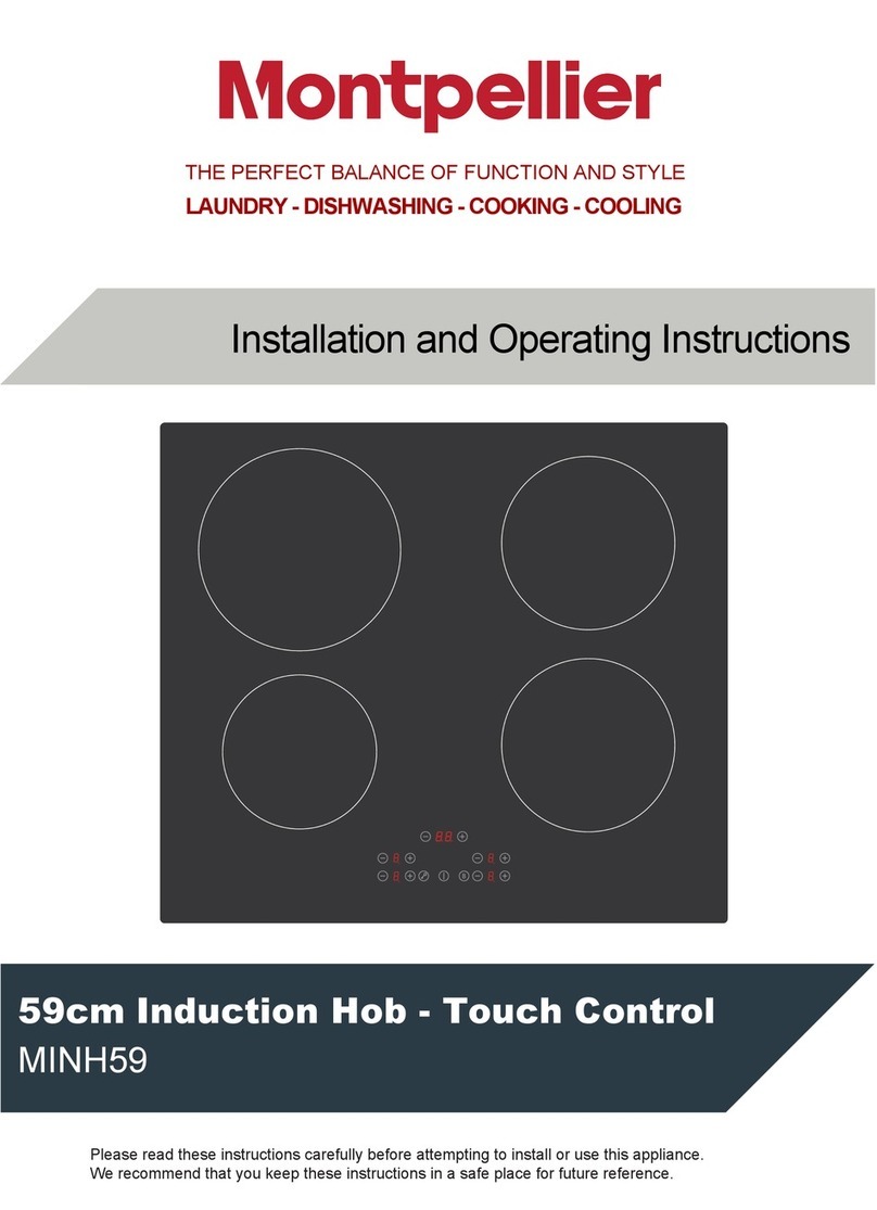 montpellier MINH59 Installation and operating instructions