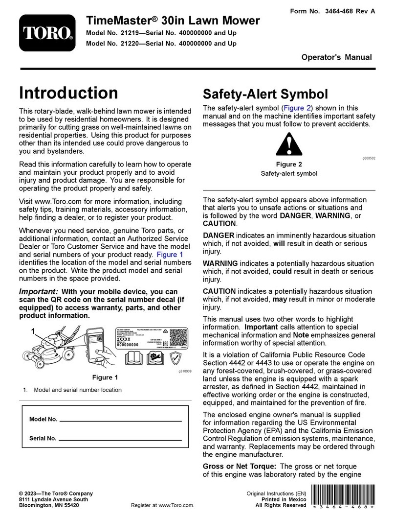 Toro TimeMaster 21219 User manual