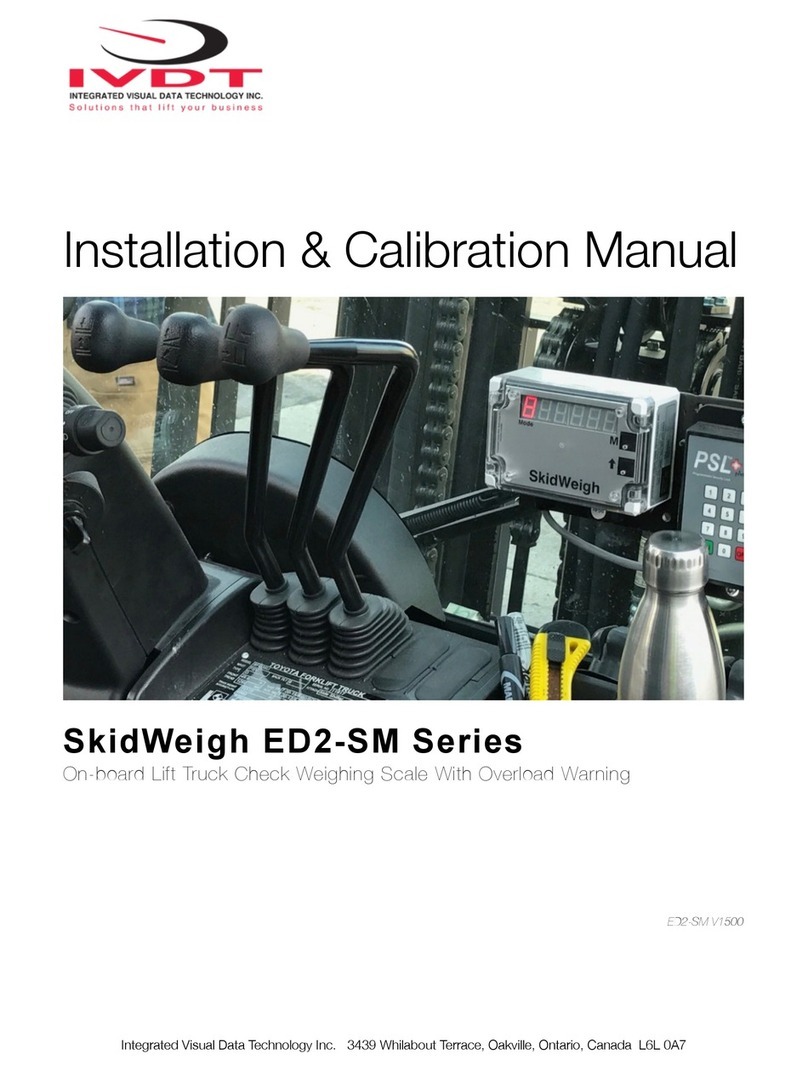 IVDT SkidWeigh ED2-SM Series Installation & Calibration Manual