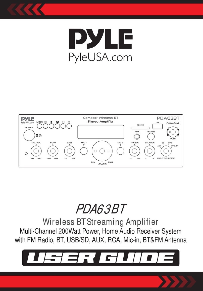 Pyle PDA63BT User manual