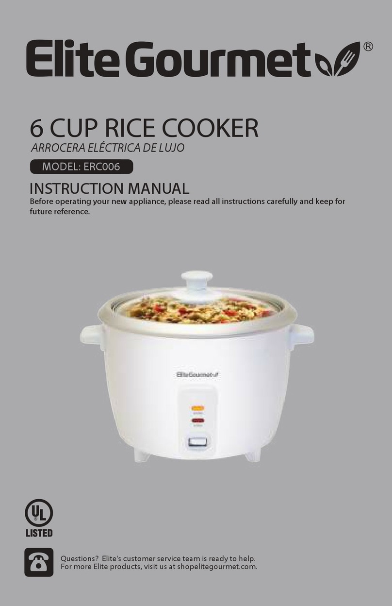 Elite Gourmet ERC006 instruction manual