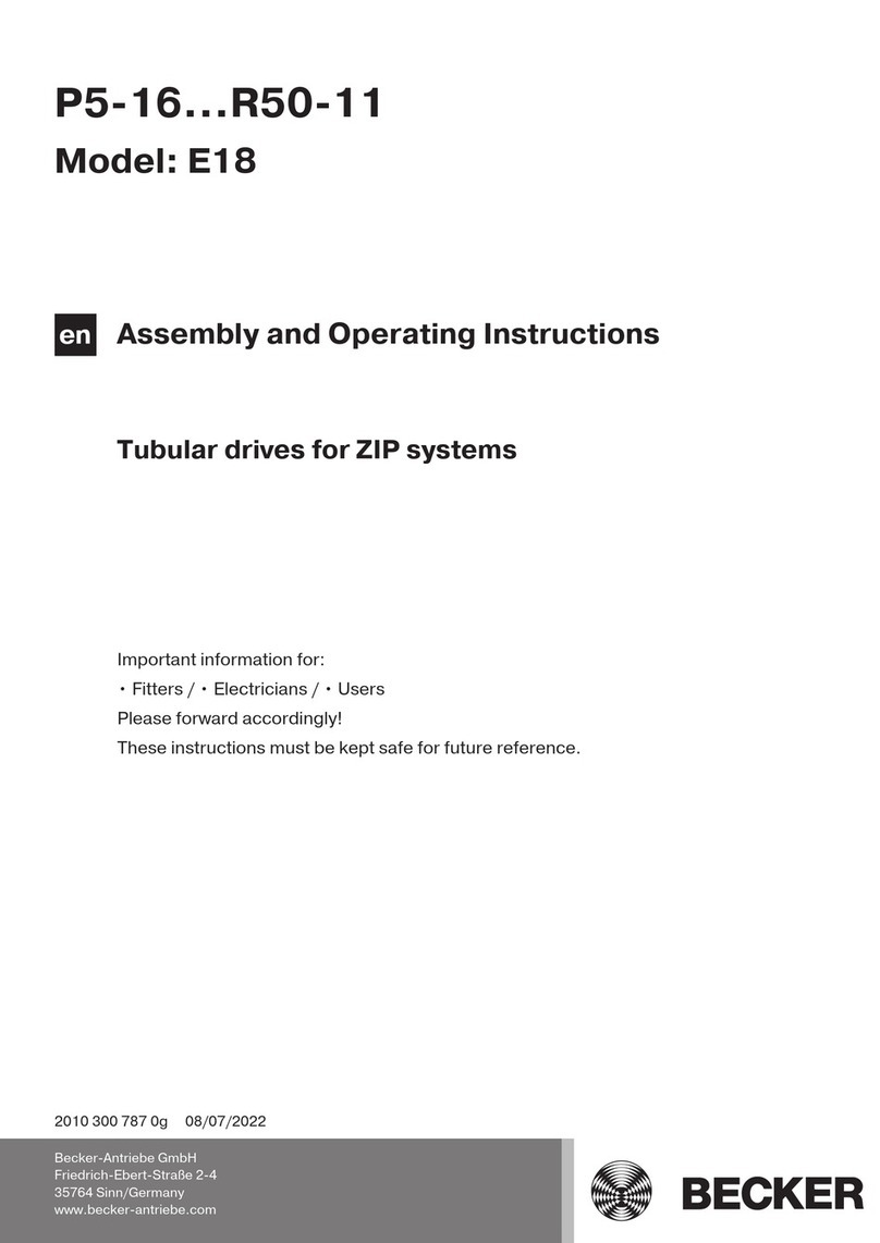 Becker P5-30-E18 User manual