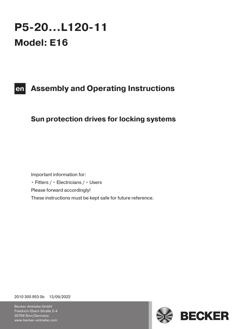 Becker R12-17-E16 User manual
