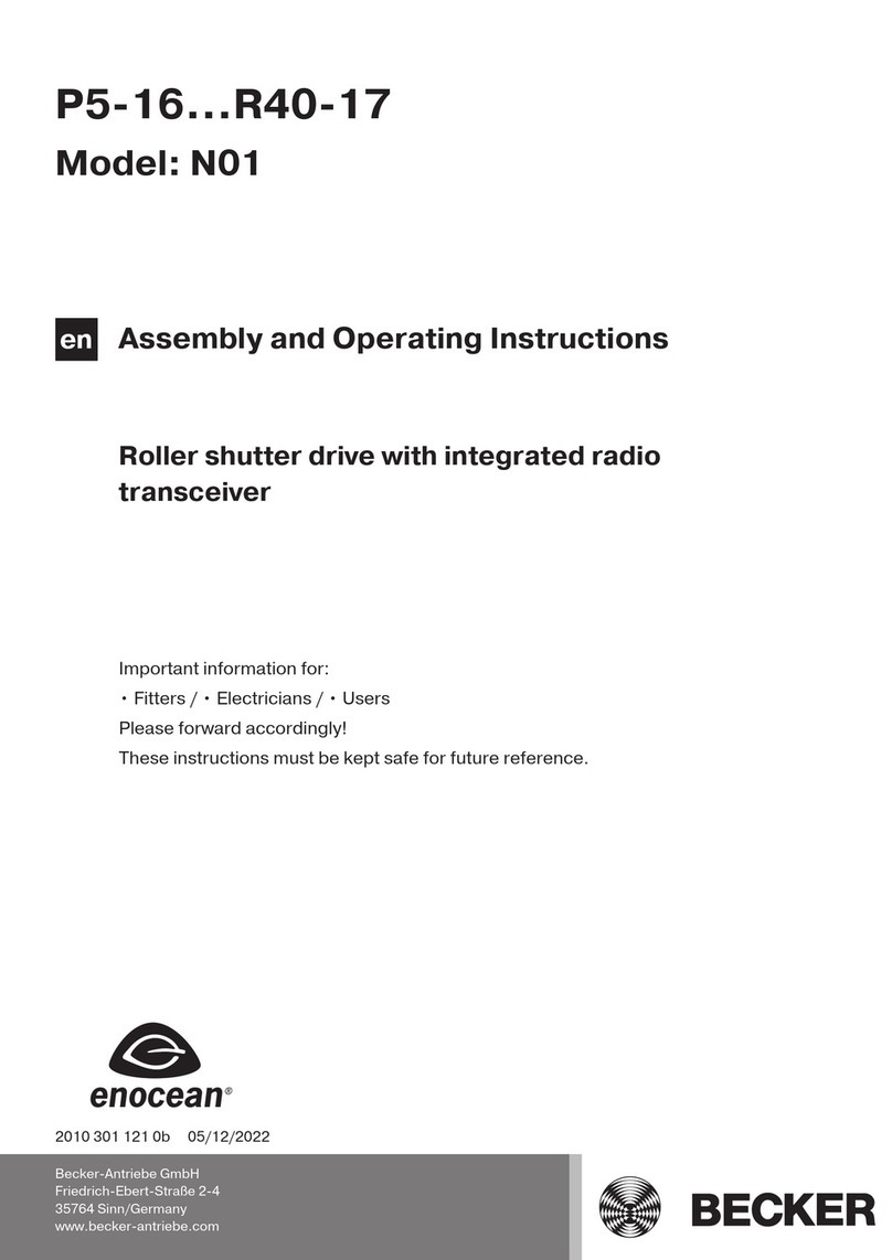 Becker P5-16-N01 User manual