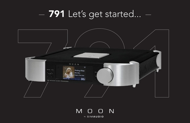 Simaudio MOON NORTH 791 User manual