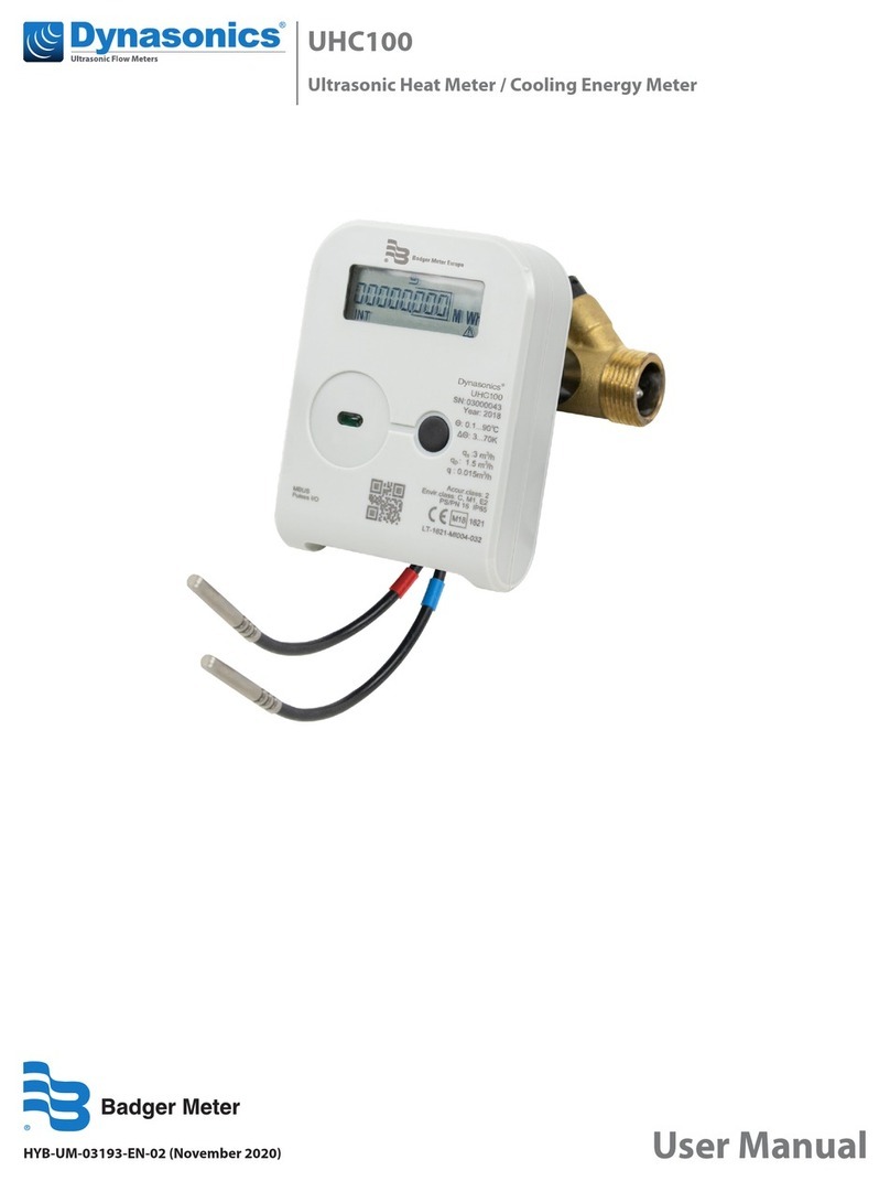 Badger Meter Dynasonics UHC100 User manual