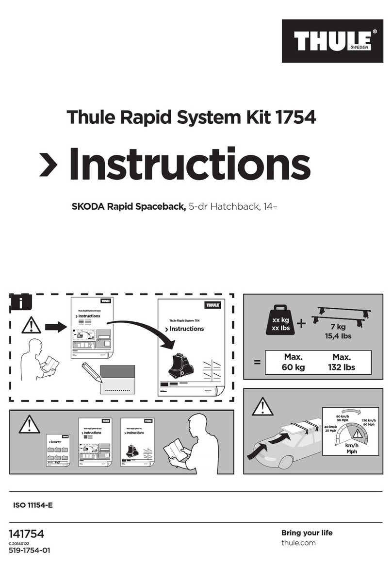 Thule 1754 User manual Thule 1754 User manual