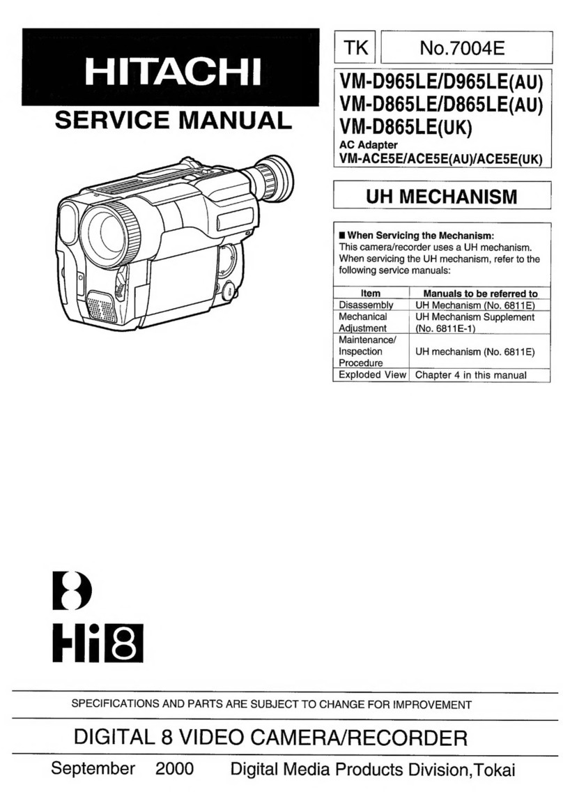 Hitachi DIGITAL 8 VM-D965LE User manual