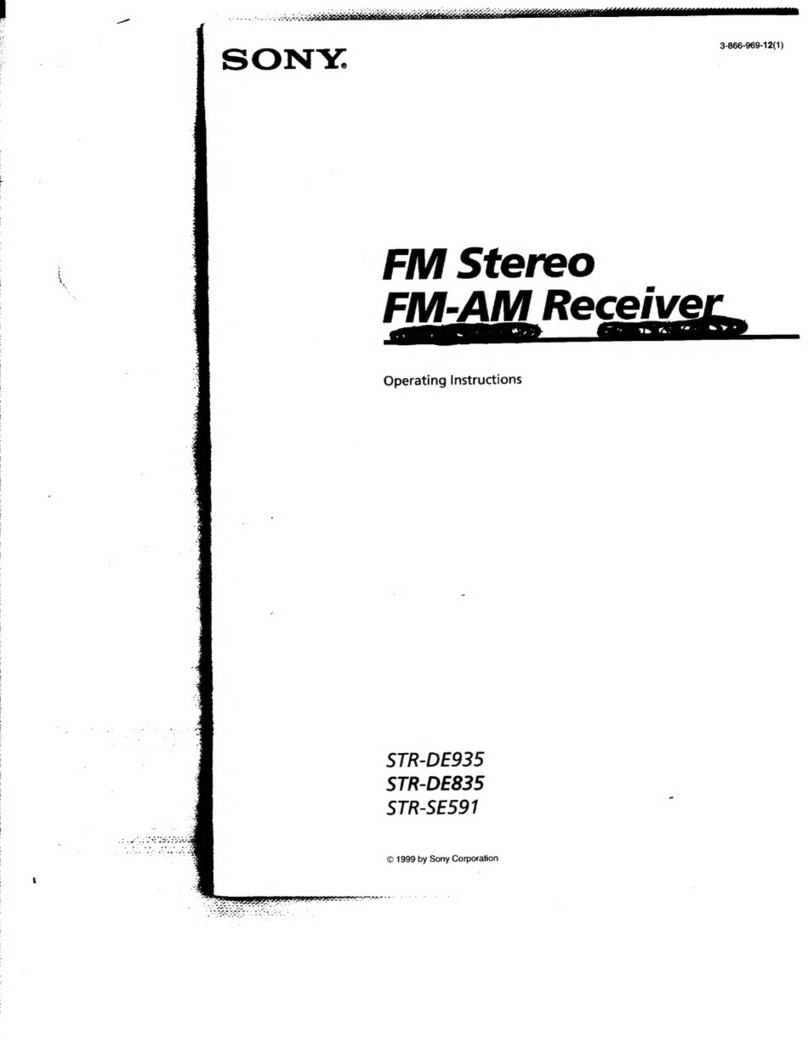 Sony STR-DE935 operating instructions