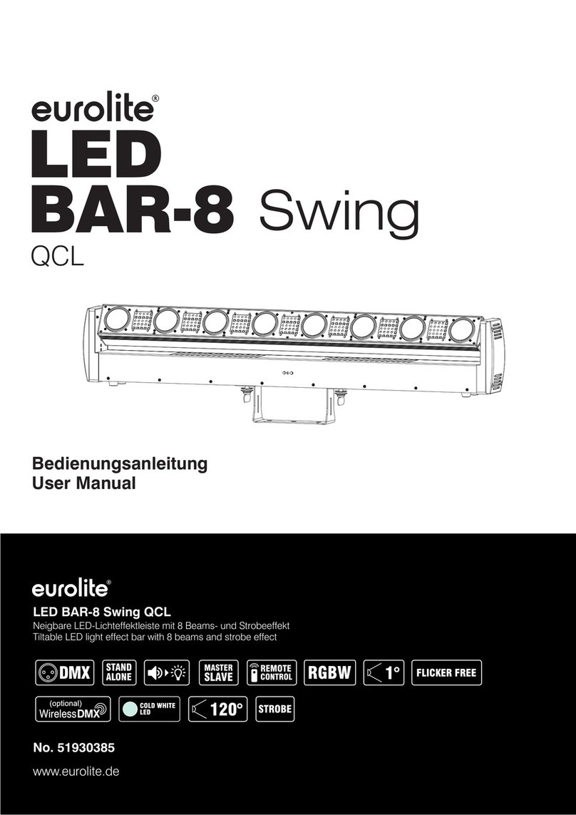 EuroLite LED BAR-8 Swing QCL user manual