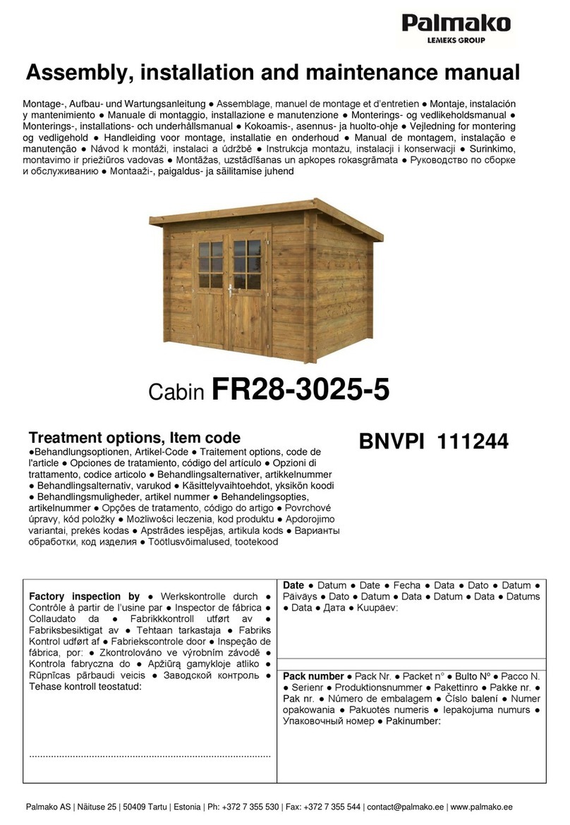 Lemeks Palmako FR28-3025-5 Assembly, installation and maintenance manual Lemeks Palmako FR28-3025-5 Assembly, installation and maintenance manual