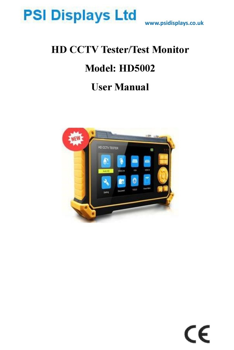 PSI Displays HD5002 User manual