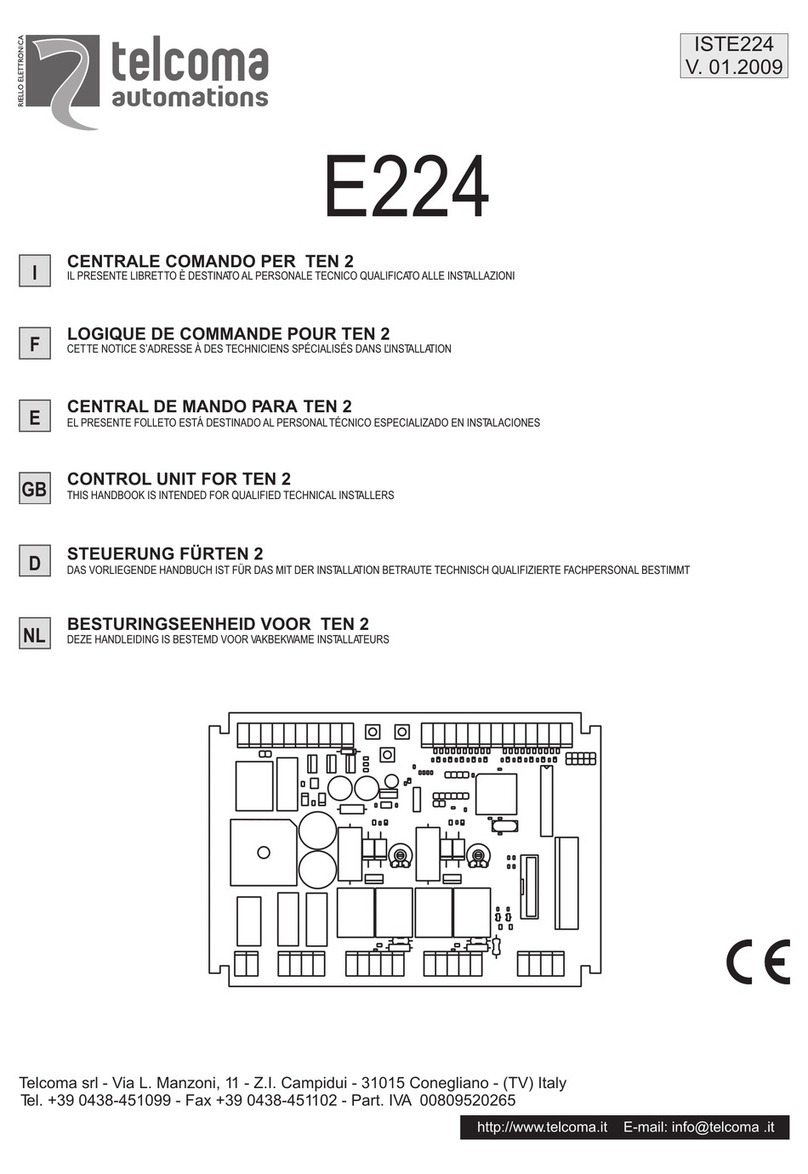 Telcoma Automations E224 User manual