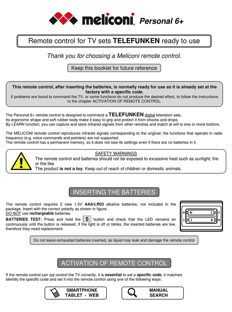 MELICONI Personal 6+ User manual