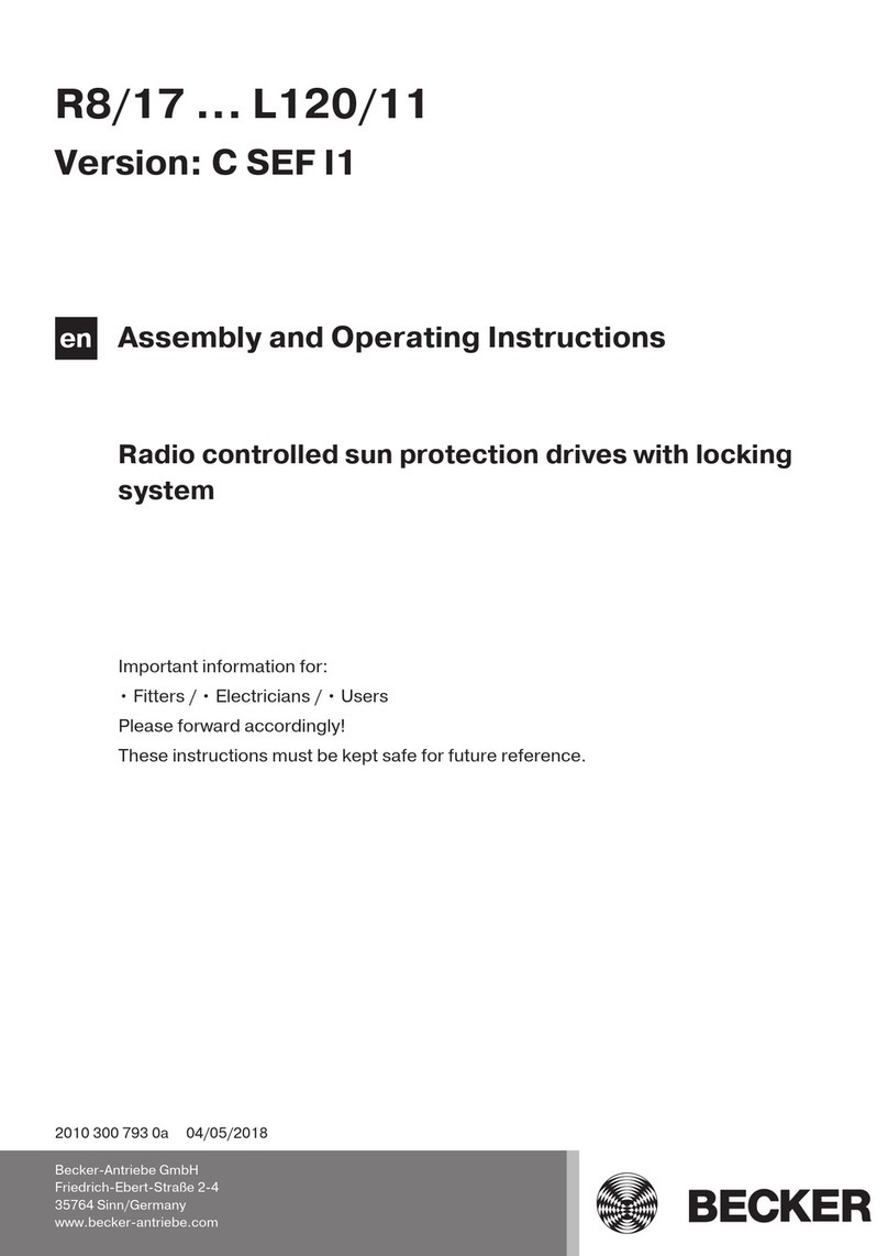 Becker R8/17C SEF I1 User manual