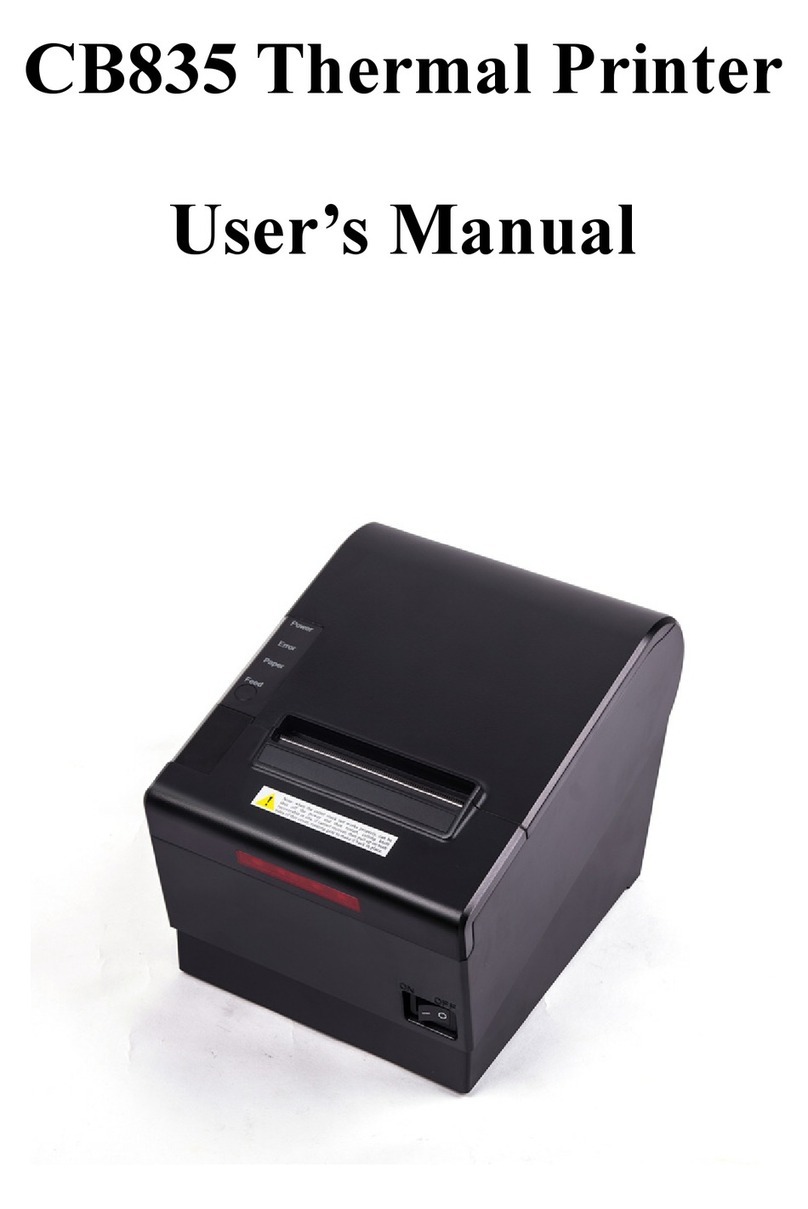RP Printer CB835 User manual