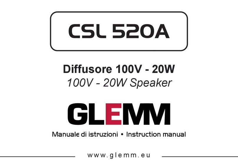 GLEMM CSL 520A instruction manual