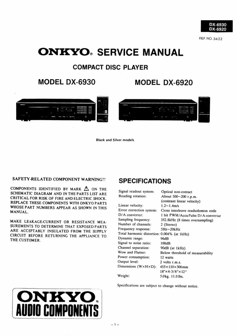 Onkyo DX-6930 User manual