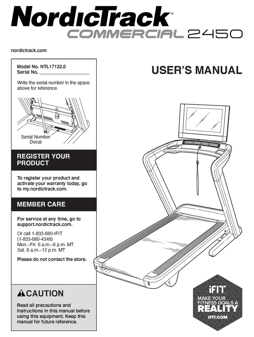 iFIT NordicTrack COMMERCIAL 2450 user manual