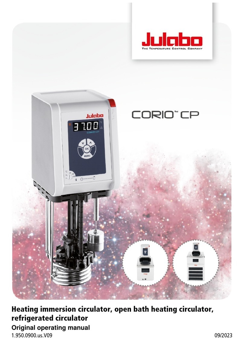 Julabo CORIO CP-1200FW Installation instructions