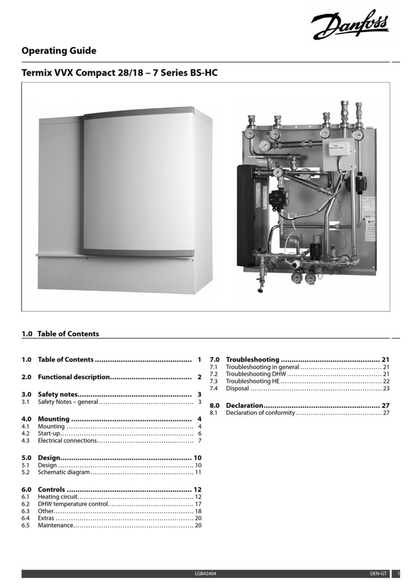 Danfoss Termix VVX Compact 28/18 - 7 BS-HC Series operating guide
