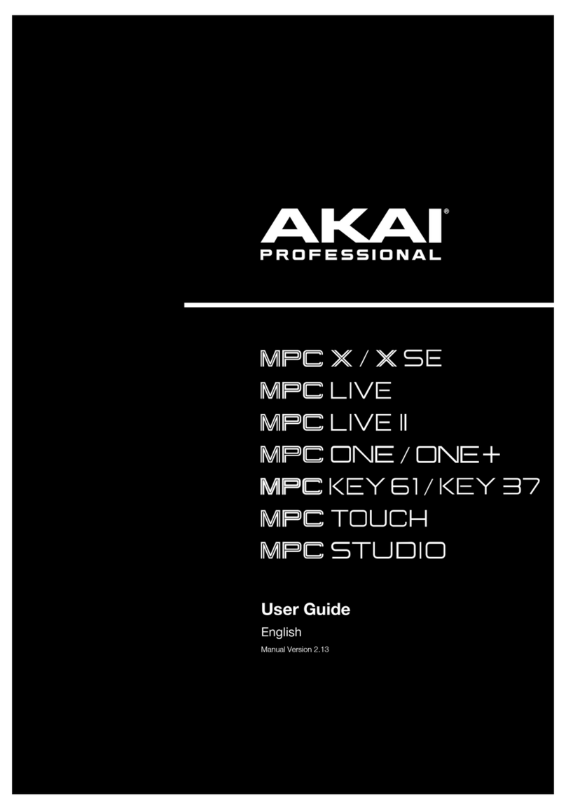 Akai MPCX user guide Akai MPCX user guide