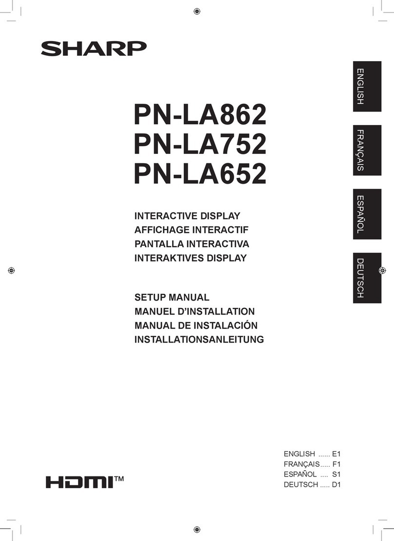 Sharp InGlass PN-LA862 User guide Sharp InGlass PN-LA862 User guide