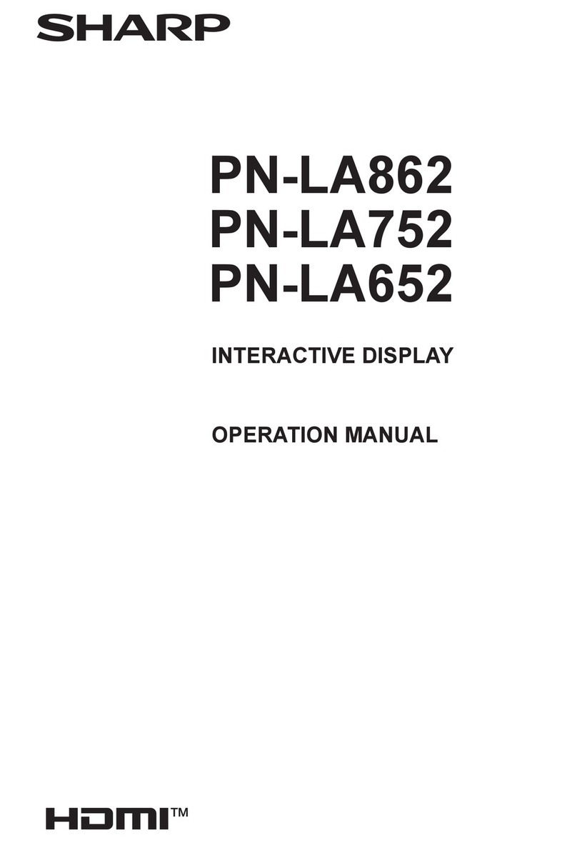 Sharp InGlass PN-LA862 User manual