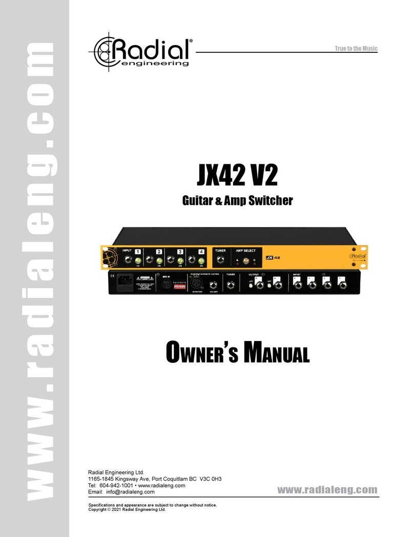 Radial Engineering JX42 V2 User manual