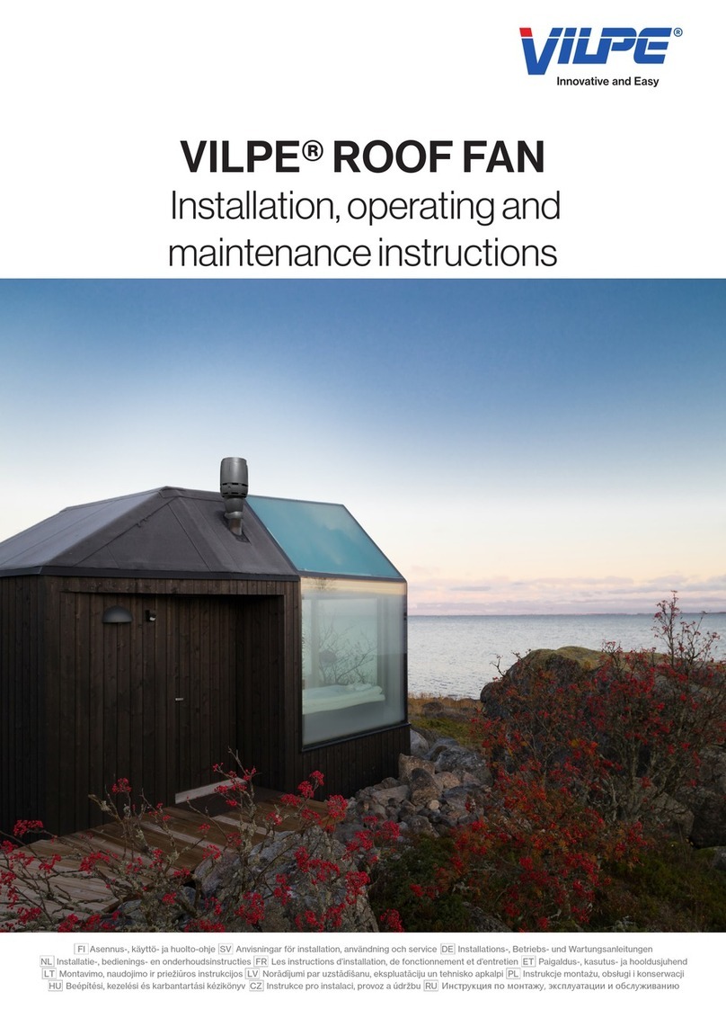 Vilpe ECo 200P/500 FLOW Installation, Operating and Maintenance Instruction Vilpe ECo 200P/500 FLOW Installation, Operating and Maintenance Instruction