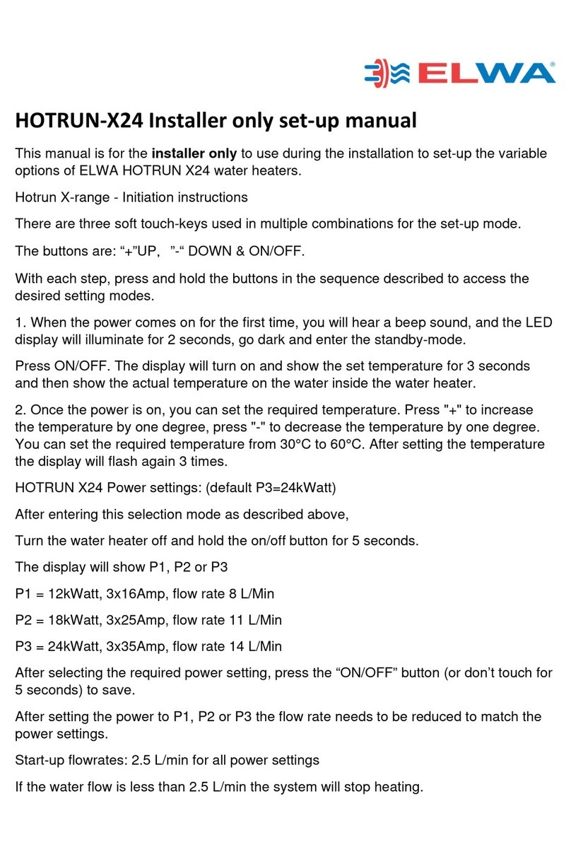 Elwa HOTRUN-X24 Setup manual
