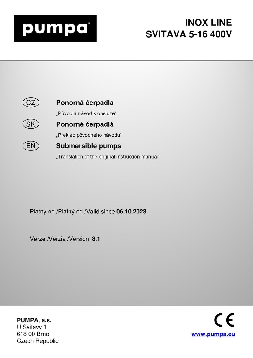 pumpa INOX SVITAVA 5-16 Translation of the original instruction manual