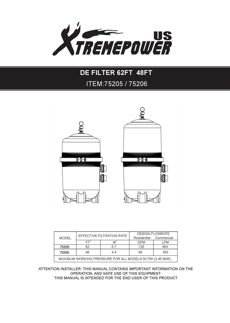 XtremepowerUS 62FT manual