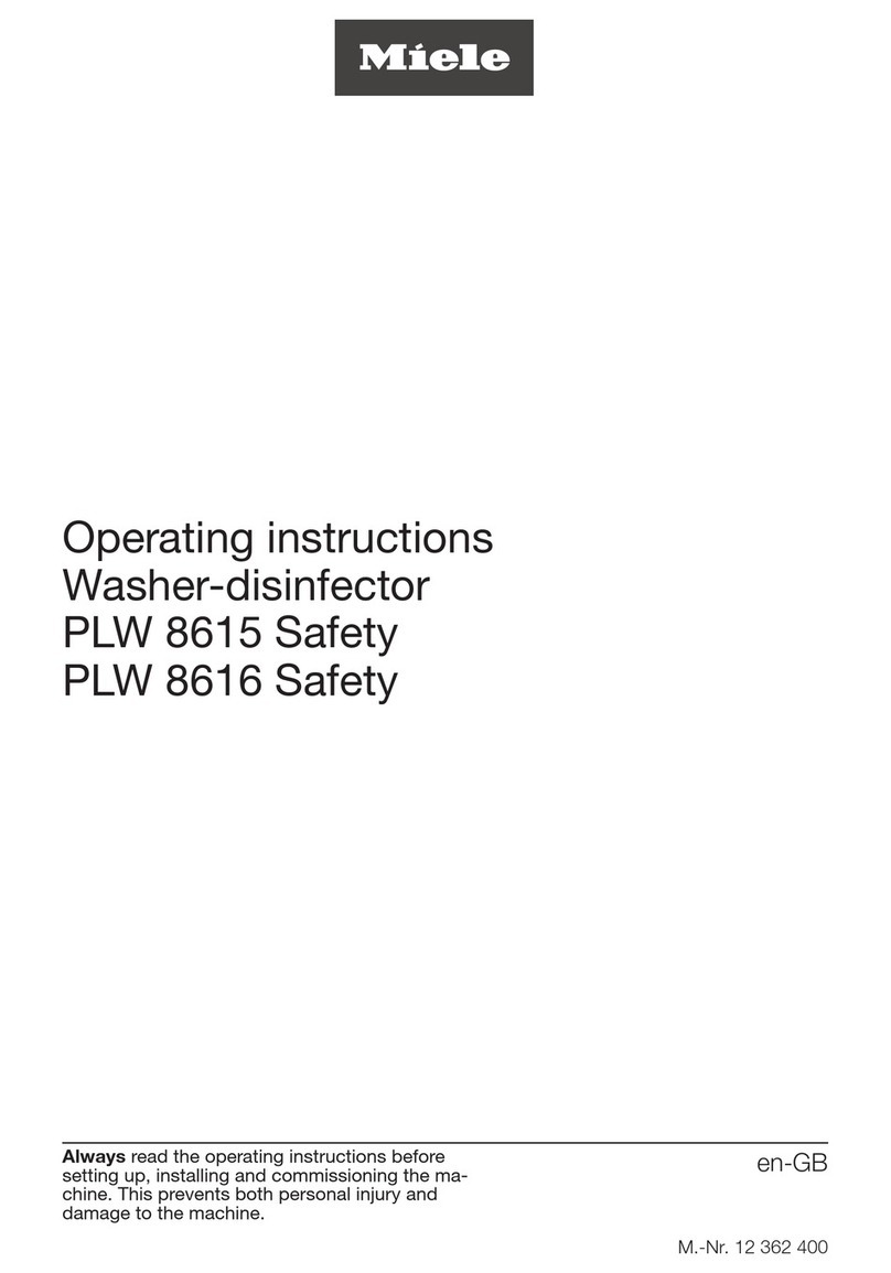 Miele PLW 8615 operating instructions